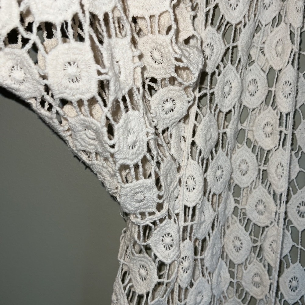 Lace/Woven Cardigan or Beach Coverup - Picture 6 of 6